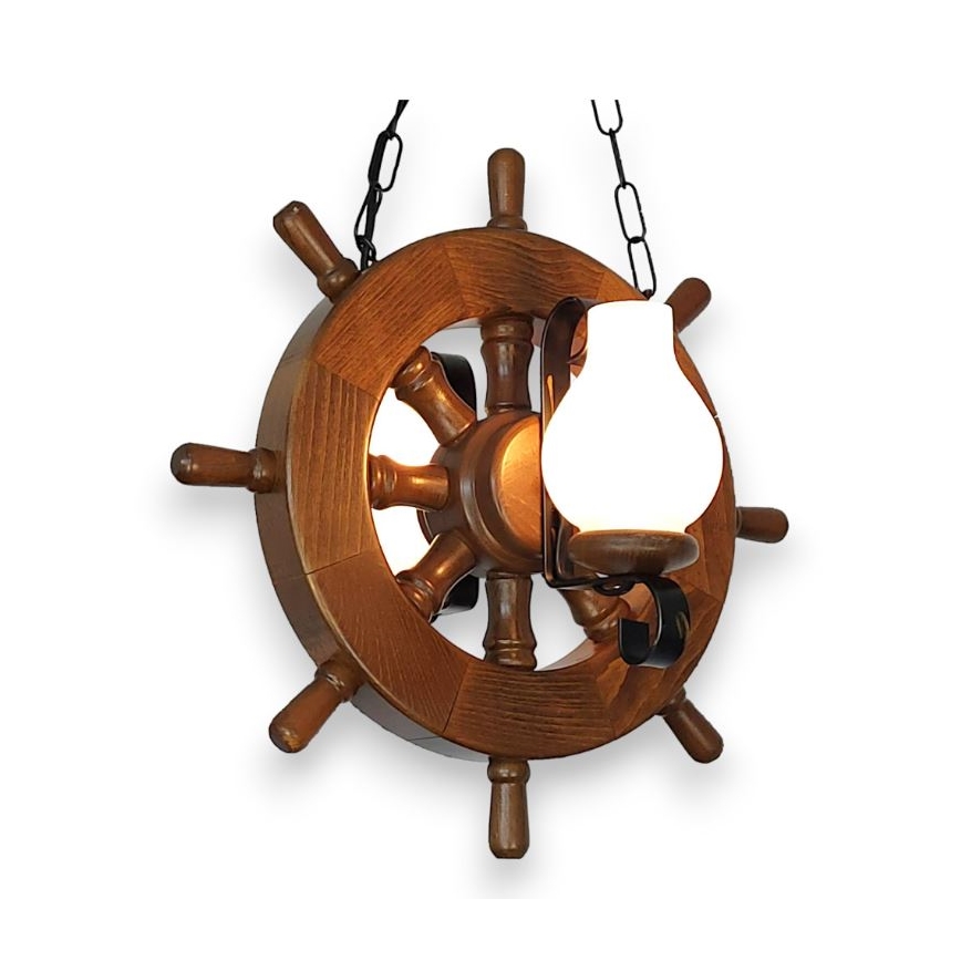 Brilagi - Lustr na řetězu TIMONA 2xE14/40W/230V buk/ořech