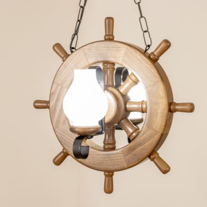 Brilagi - Lustr na řetězu TIMONA 2xE14/40W/230V buk/ořech