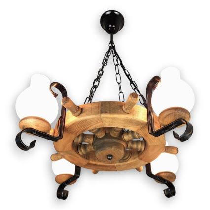 Brilagi - Lustr na řetězu TIMONA 4xE14/40W/230V buk