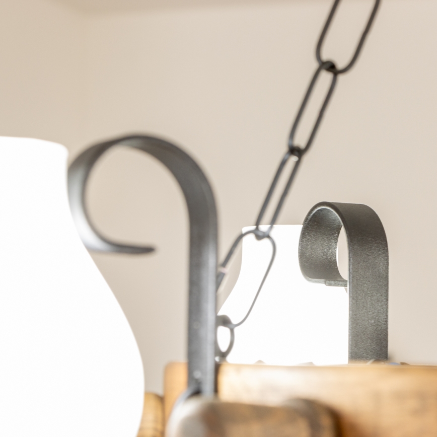 Brilagi - Lustr na řetězu TIMONA 4xE14/40W/230V pr. 50 cm buk