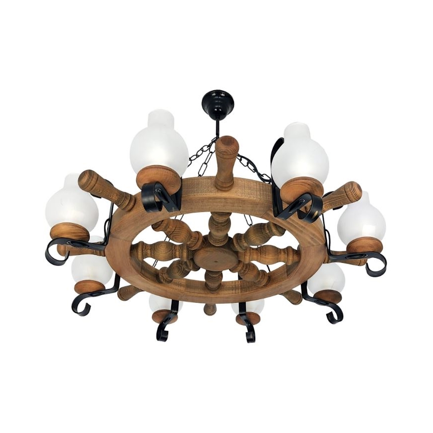 Brilagi - Lustr na řetězu TIMONA 8xE14/40W/230V buk