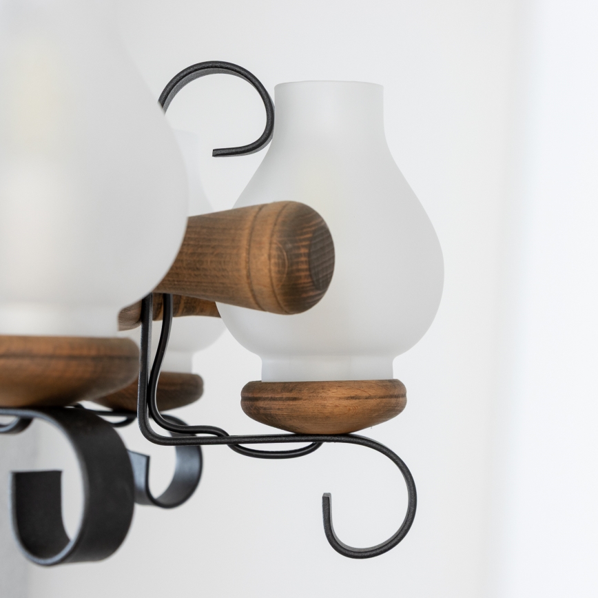 Brilagi - Lustr na řetězu TIMONA 8xE14/40W/230V pr. 70 cm buk