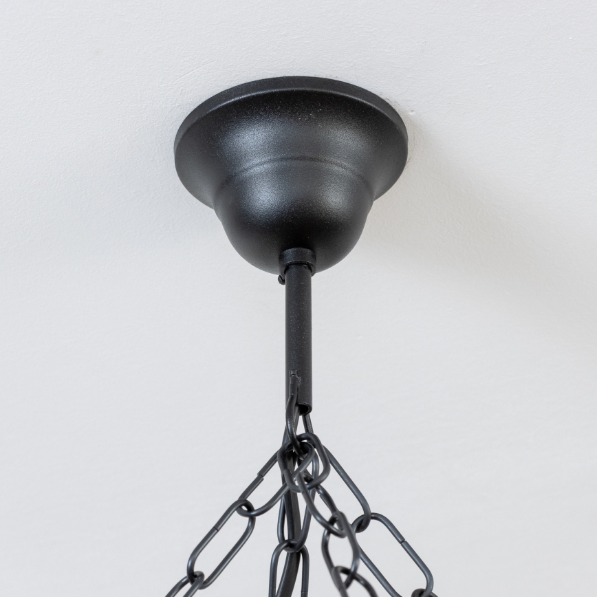 Brilagi - Lustr na řetězu TIMONA 8xE14/40W/230V pr. 70 cm buk/ořech