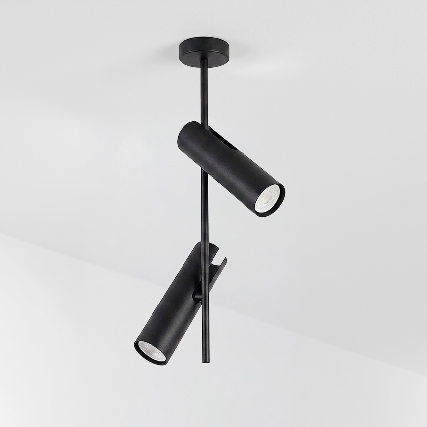 Brilagi - Lustr na tyči BRANCH 2xGU10/30W/230V černá