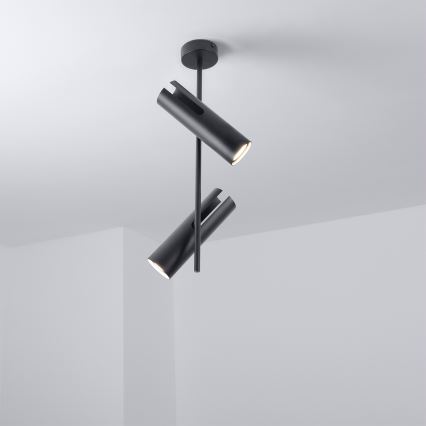 Brilagi - Lustr na tyči BRANCH 2xGU10/30W/230V černá