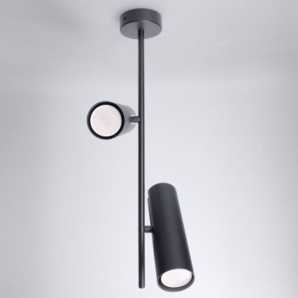 Brilagi - Lustr na tyči BRANCH 2xGU10/30W/230V černá