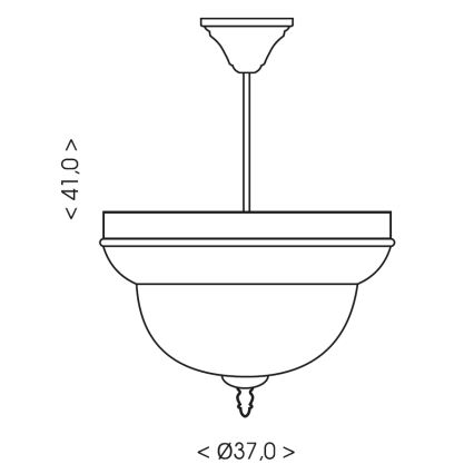 Brilagi - Lustr na tyči DAHLIA 3xE27/40W/230V pr. 37 cm mosaz