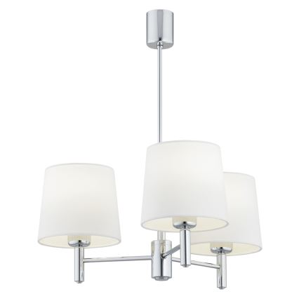 BRILAGI - Lustr na tyči MONTE 3xE27/60W/230V krémová/lesklý chrom