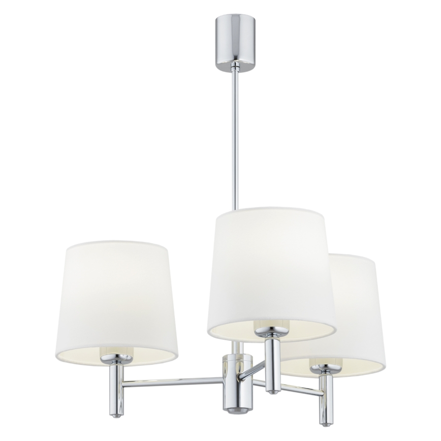 BRILAGI - Lustr na tyči MONTE 3xE27/60W/230V krémová/lesklý chrom