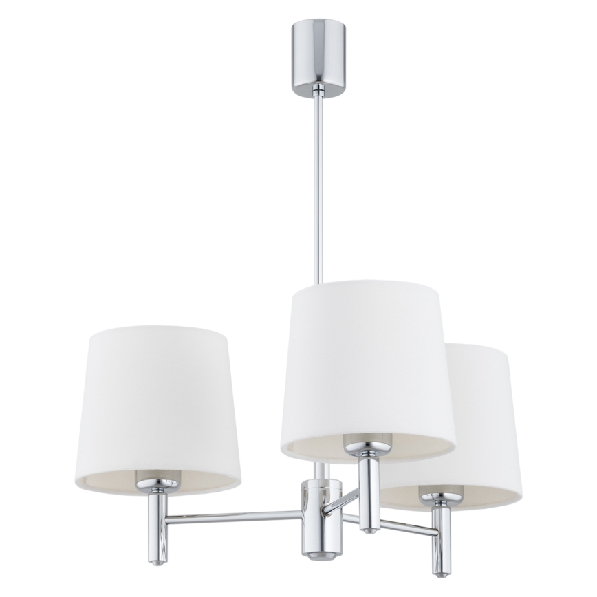 BRILAGI - Lustr na tyči MONTE 3xE27/60W/230V krémová/lesklý chrom