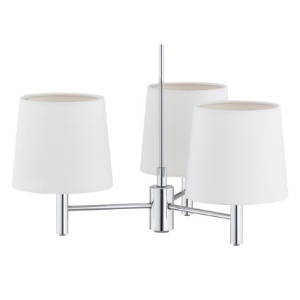 BRILAGI - Lustr na tyči MONTE 3xE27/60W/230V krémová/lesklý chrom