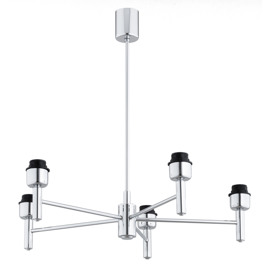 Brilagi - Lustr na tyči MONTE 5xE27/60W/230V béžová/lesklý chrom