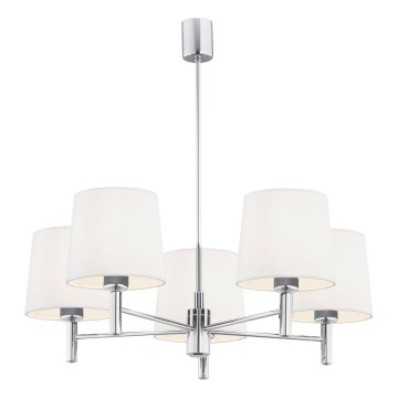 Brilagi - Lustr na tyči MONTE 5xE27/60W/230V krémová/lesklý chrom