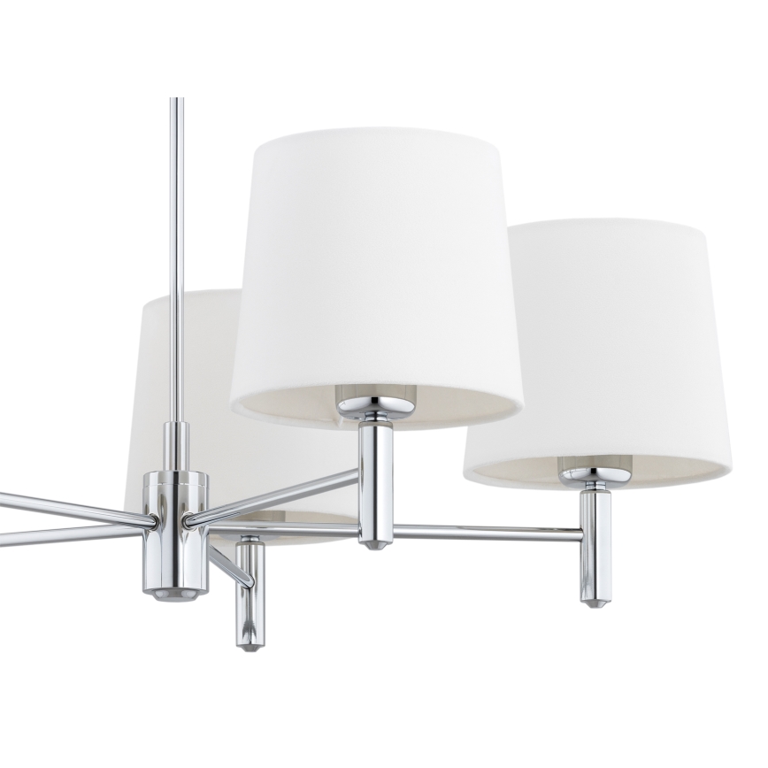 Brilagi - Lustr na tyči MONTE 5xE27/60W/230V krémová/lesklý chrom