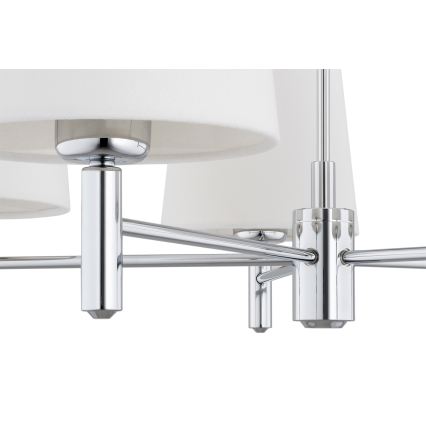 Brilagi - Lustr na tyči MONTE 5xE27/60W/230V krémová/lesklý chrom