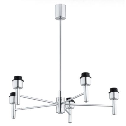 Brilagi - Lustr na tyči MONTE 5xE27/60W/230V krémová/lesklý chrom