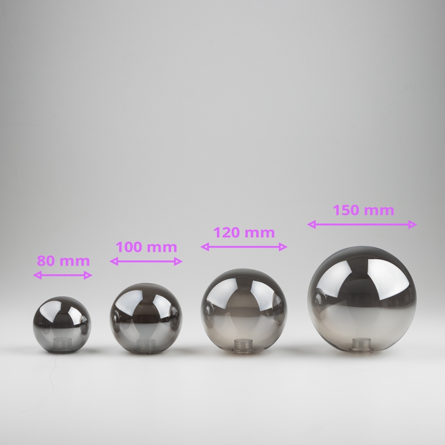 Brilagi - Náhradní sklo k lustru, nástěnnému svítidlu a lampě MISTEL, MILLA pr. 12 cm kouřová