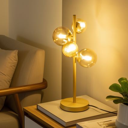 Brilagi - Náhradní sklo k lustru, nástěnnému svítidlu a lampě MISTEL, MILLA pr. 12 cm zlatá