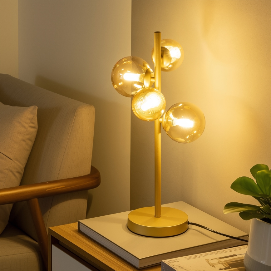 Brilagi - Náhradní sklo k lustru, nástěnnému svítidlu a lampě MISTEL, MILLA pr. 12 cm zlatá