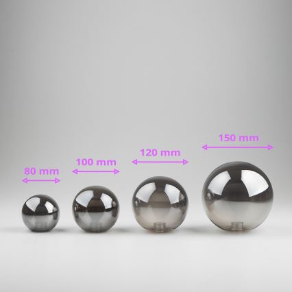 Brilagi - Náhradní sklo k lustru, nástěnnému svítidlu a lampě MISTEL, MILLA pr. 8 cm kouřová