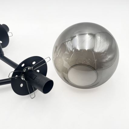 Brilagi - Náhradní sklo k lustru a lampě MALIVA E14 pr. 13 cm kouřová