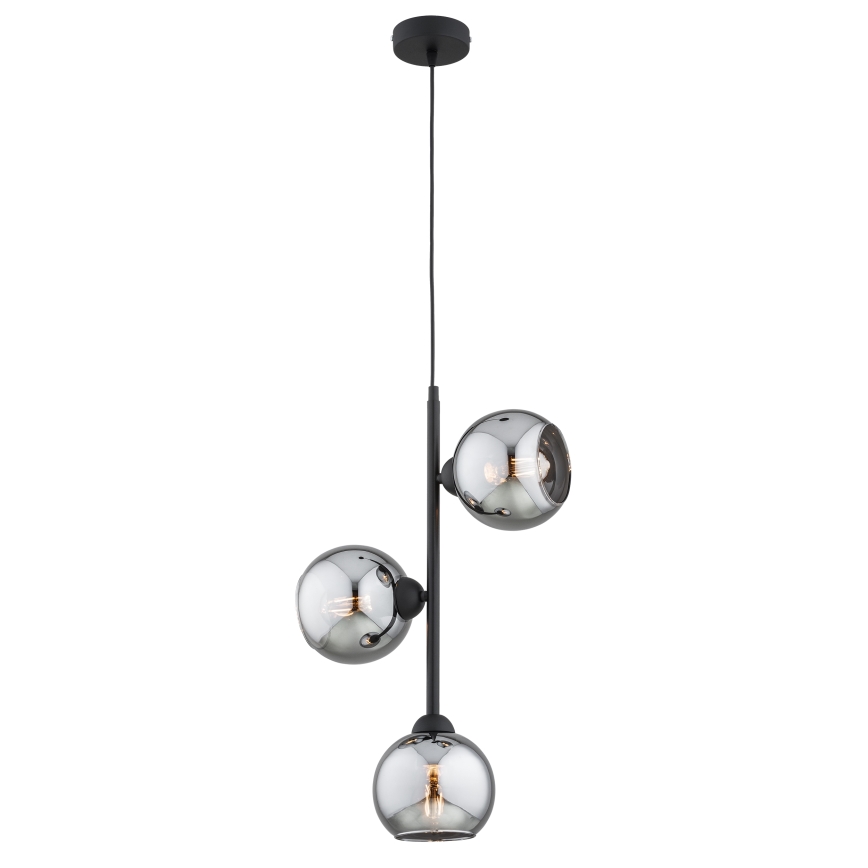 Brilagi - Náhradní sklo k lustru DIOR E27 pr. 15 cm kouřová šedá