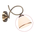 Brilagi - Náhradní sklo k nástěnné lampě a lustru FRED E27 pr. 13,5 cm krémová/bronzová