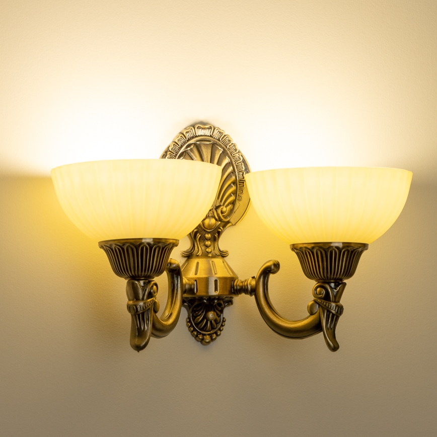 BRILAGI - Náhradní sklo k nástěnné lampě CLASSIC E14 pr. 16 cm béžová