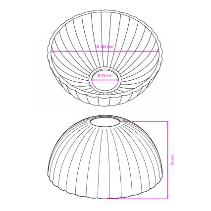 BRILAGI - Náhradní sklo k nástěnné lampě CLASSIC E14 pr. 16 cm béžová
