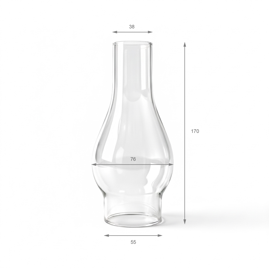 Brilagi - Náhradní sklo k petrolejové lampě MERLIN