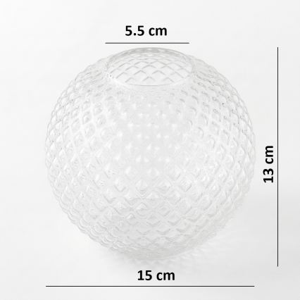 Brilagi - Náhradní sklo univerzální STELLA E27 pr. 15 cm čirá/zlatá