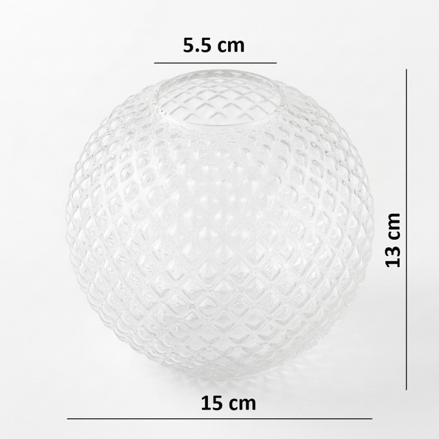 Brilagi - Náhradní sklo univerzální STELLA E27 pr. 15 cm čirá/zlatá