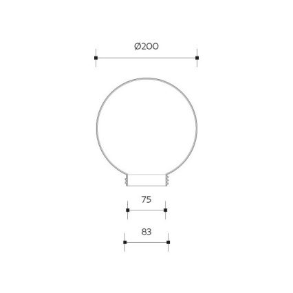 Brilagi - Náhradní stínidlo univerzální HARBOR E27 pr. 20 cm čirá