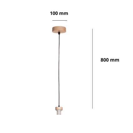 Brilagi - Napájecí kabel PARTY 1xE27/60W/230V pr. 10 cm dub