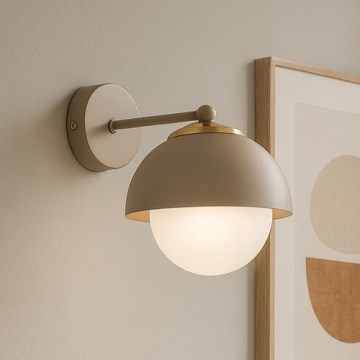 Brilagi - Nástěnná lampa 1xE27/60W/230V béžová/zlatá