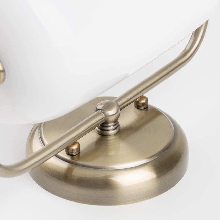 Brilagi - Nástěnná lampa BANK OFFICE 1xE27/60W/230V mosaz/bílá