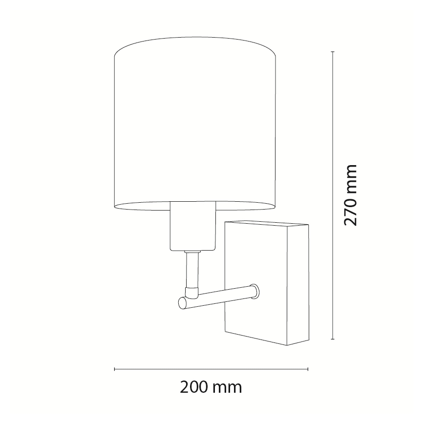 Brilagi - Dětská nástěnná lampa BOBO WOOD 1xE27/25W/230V dub/černá/bílá/zvířátka