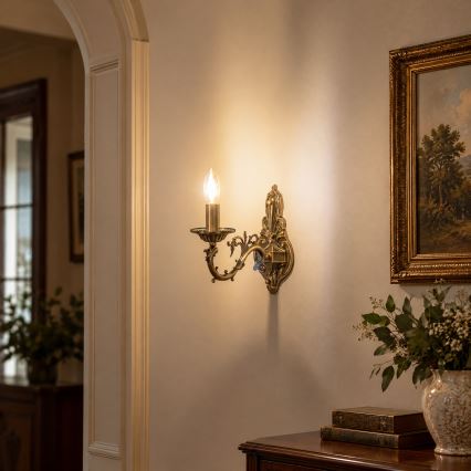 BRILAGI - Nástěnná lampa CLASSIC 1xE14/10W/230V mosaz