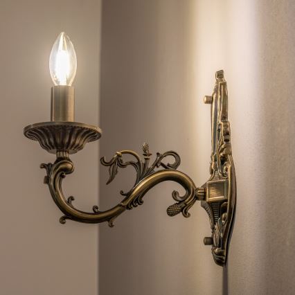 BRILAGI - Nástěnná lampa CLASSIC 1xE14/10W/230V mosaz