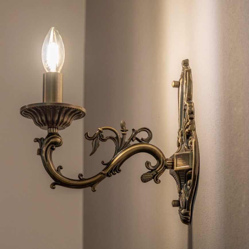 BRILAGI - Nástěnná lampa CLASSIC 1xE14/10W/230V mosaz