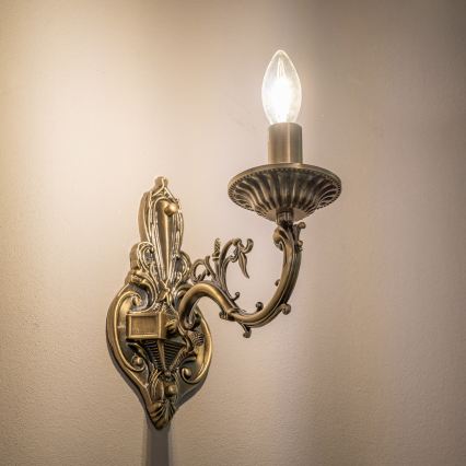 BRILAGI - Nástěnná lampa CLASSIC 1xE14/10W/230V mosaz