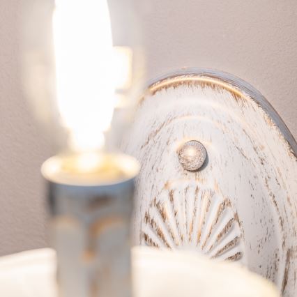 BRILAGI - Nástěnná lampa CLASSIC 1xE14/60W/230V krémová/patina