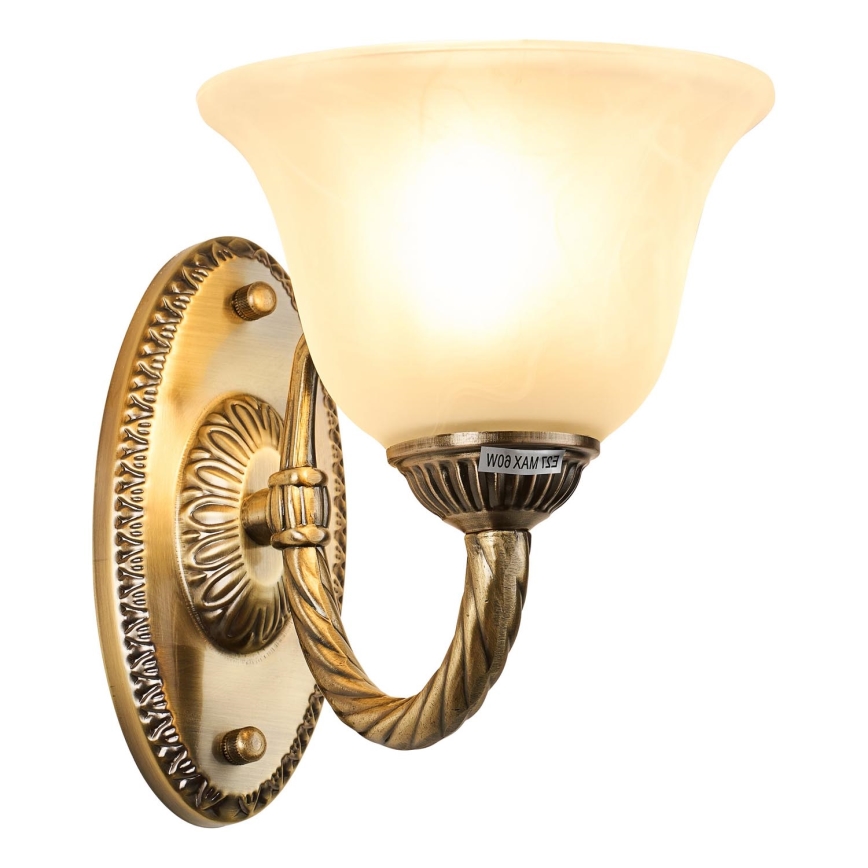 Brilagi - Nástěnná lampa CLASSIC 1xE27/60W/230V mosaz