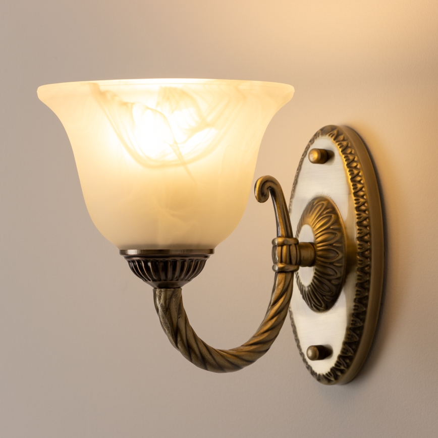 Brilagi - Nástěnná lampa CLASSIC 1xE27/60W/230V mosaz