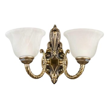 Brilagi - Nástěnná lampa CLASSIC 2xE14/10W/230V mosaz