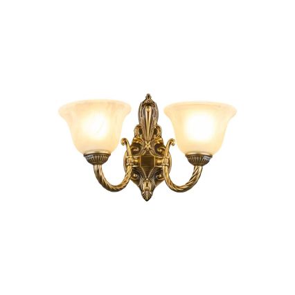 Brilagi - Nástěnná lampa CLASSIC 2xE14/10W/230V mosaz