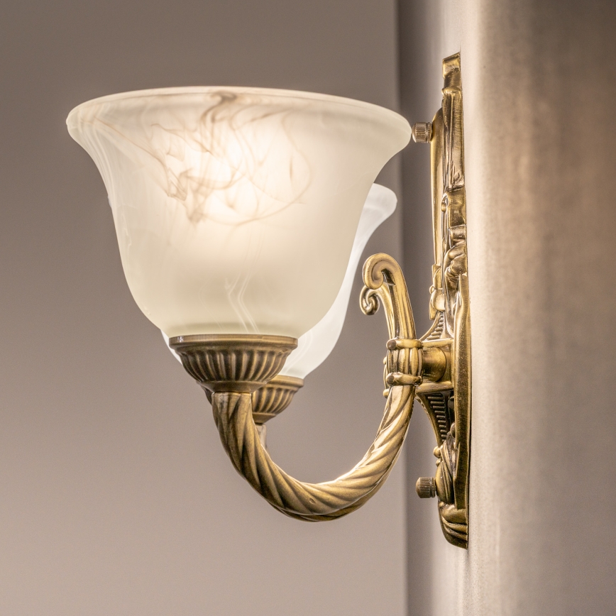 BRILAGI - Nástěnná lampa CLASSIC 2xE14/10W/230V mosaz