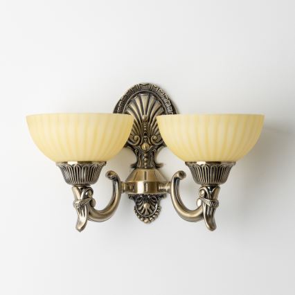 Brilagi - Nástěnná lampa CLASSIC 2xE27/60W/230V mosaz