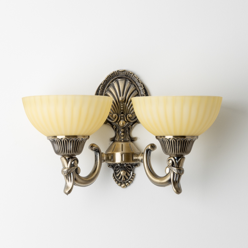 Brilagi - Nástěnná lampa CLASSIC 2xE27/60W/230V mosaz
