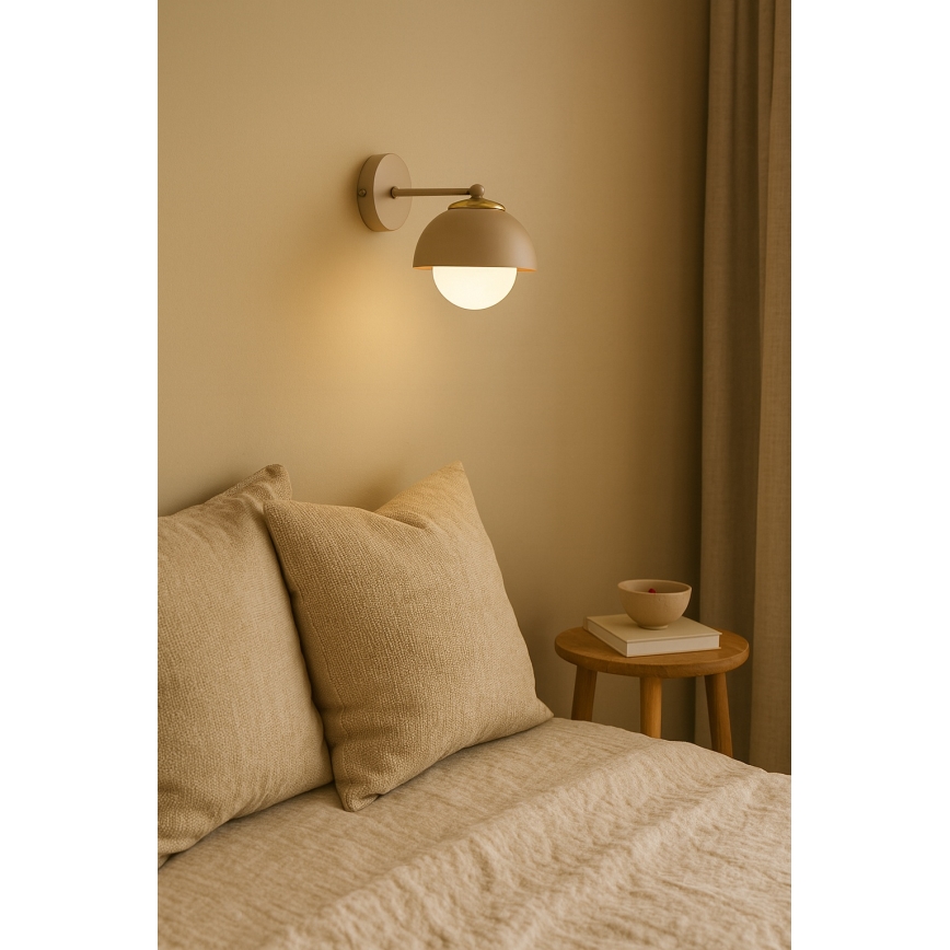 Brilagi - Nástěnná lampa COSMO 1xE27/60W/230V béžová/zlatá